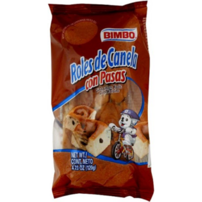 Bimbo Roles De Canela Con Pasas, Cinnamon Rolls With Raisins