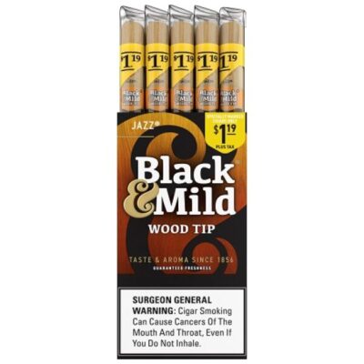 Black & Mild $1.19 Jazz Wood Tip 25Ct (070137831952)