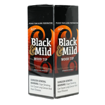 Black & Mild Jazz Cigars Wood Tip Box