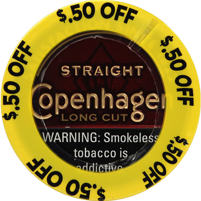 Copenhagen Smokeless Tobacco, Straight, Long Cut
