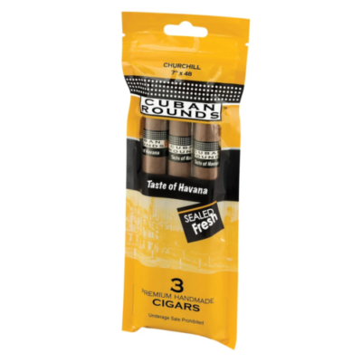 Cuban Rounds Cigars, Natural, Churchill