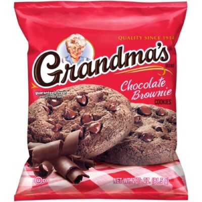 Grandma’s Chocolate Brownie Cookies 2.875 Ounce Plastic Bag