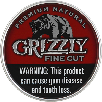 Grizzly Snuff, Moist, Fine Cut, Premium Natural
