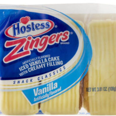 Hostess Iced Vanilla Zingers Single Serve, 3 Count, 3.81 Oz