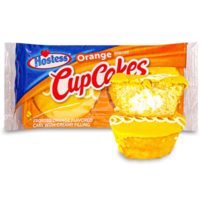 Hostess Orange Flavored Cupcakes Single Serve, 2 Count, 3.38 Oz
