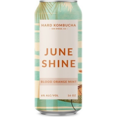 June Shine Blood Orange Mint Hard Kombucha 12oz 6 Pack Can