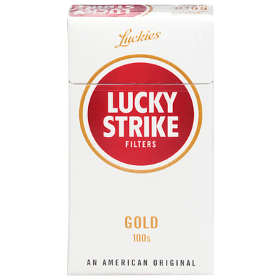 Lucky Strike Cigarettes, Gold 100s, Filters
