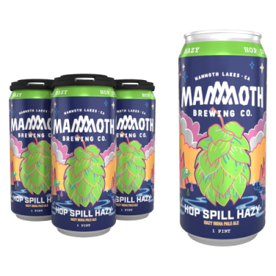 Mammoth Brewing Hop Spill Hazy IPA 4-pack Cans