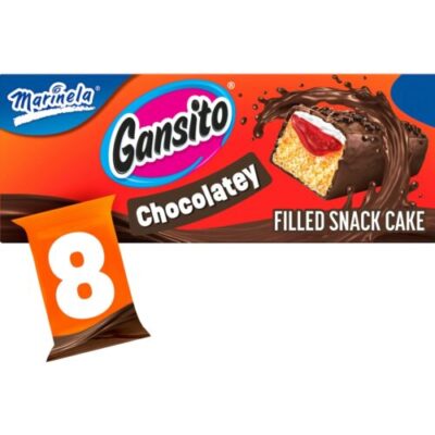 Marinela Gansito Box, Filled Snack Cakes, 8 Count, 14.08 Oz