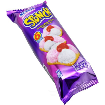 Marinela Marshmallow Cookies, Coconut And Strawberry