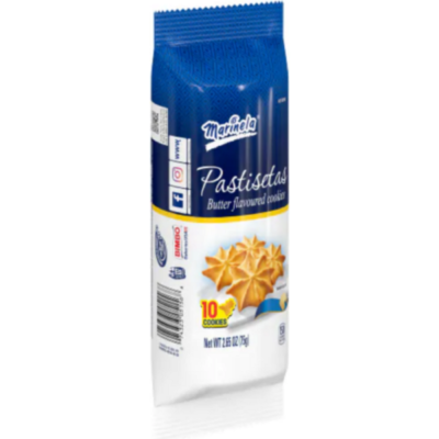 Marinela Pastisetas Star Shaped Butter Flavored Cookies