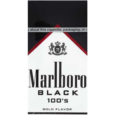 Marlboro Cigarettes, Black 100’s, Special Blend