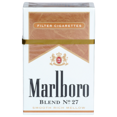 Marlboro Cigarettes, Filter, Blend No. 27, Flip Top Box