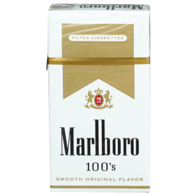 Marlboro Cigarettes, Filter, Gold Pack, 100’s, Flip Top Box