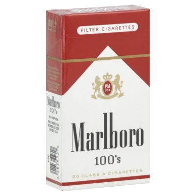 Marlboro Filter Cigarettes, 100’s, Flip Top Box