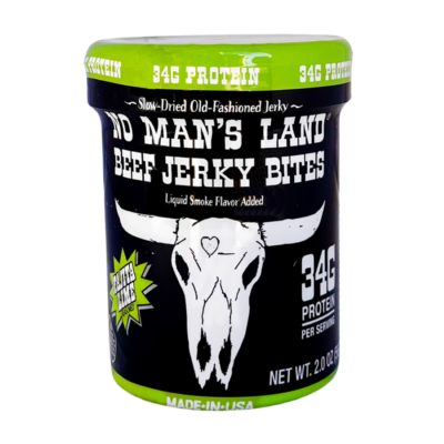 No Man’s Land Beef Jerky Bites, Fajita Lime 2 Oz