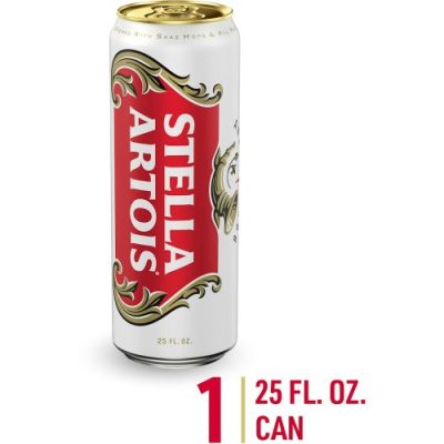 Stella Artois Premium Lager Beer 25 Fl Oz Can