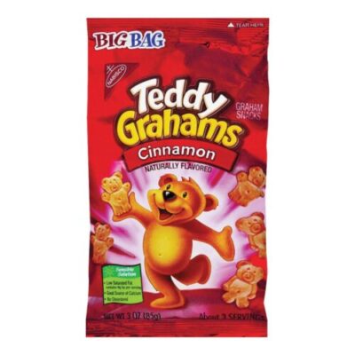 Teddy Grahams Cinnamon Graham Snacks Big Bag – 3oz