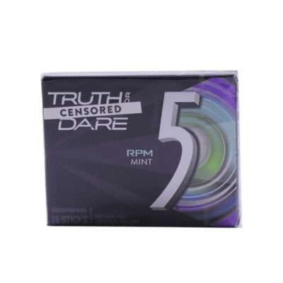 5 GUM RPM Mint Sugar Free Chewing Gum, 15 Stick Pack