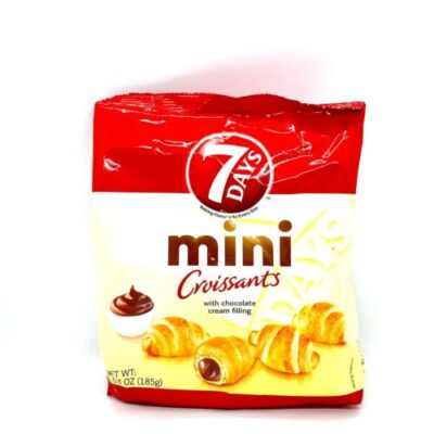 7 Days Mini Croissants With Chocolate Cream Filling 185g