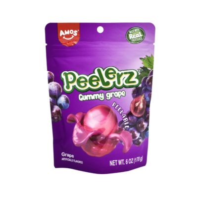 Amo’s Peelerz Gummy Grape Peg Bag 6oz