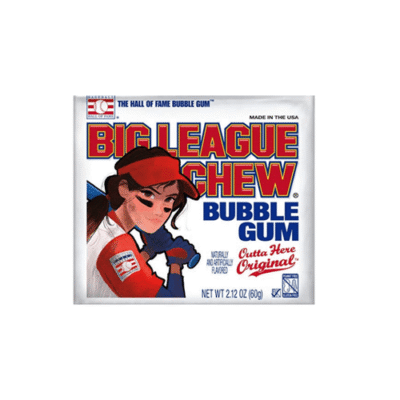 Big League Chew Bubble Gum Slammin’ Strawberry