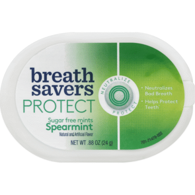 BreathSavers Protect Mints, Sugar Free, Spearmint