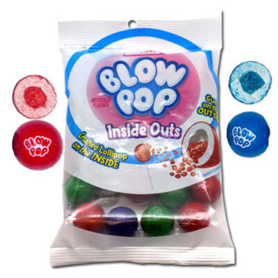 Charms Blow Pop Gumballs Candy, Inside Outs, 7 Ounce Bag
