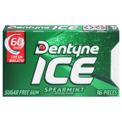 Dentyne Ice Sugar Free Spearmint Chewing Gum