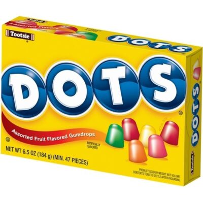 Dot’s Tootsie Roll Assorted Fruit Flavored Gumdrops Candy Theater Box