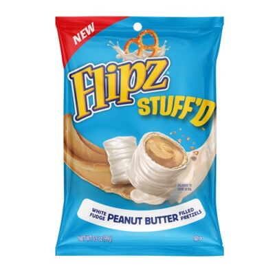 Flipz Pretzels, White Fudge, Peanut Butter Filled 3.5 Oz