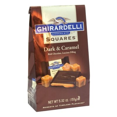 Ghirardelli Chocolate, Dark & Caramel, Squares