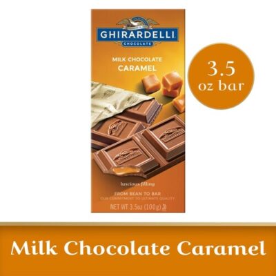 Ghirardelli Milk Chocolate & Caramel Bar – 3.5oz