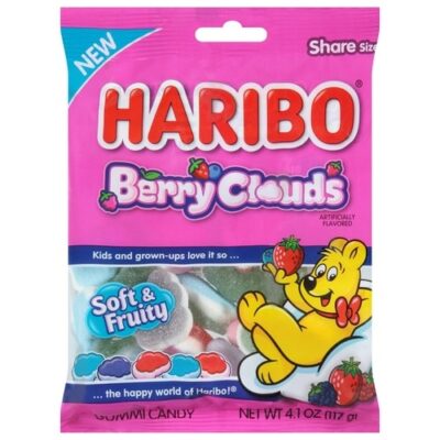 Haribo Berry Clouds Gummi Candy – Share Size Bag