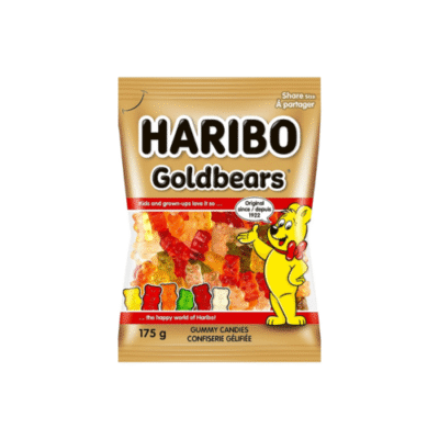 Haribo Gold Bears Sour Gummi Candy 4.5 Oz Peg Bag