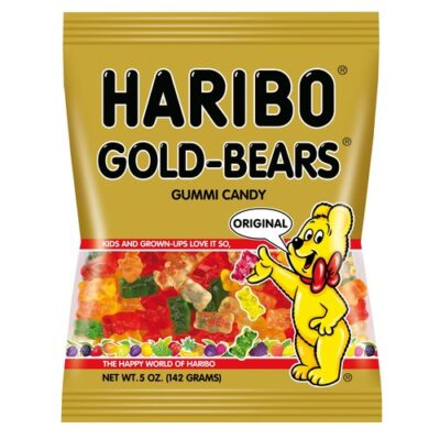 Haribo Gold Gummi Bears Candy, 5 Ounce Bag