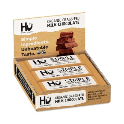 Hu Organic Grass-Fed Simple Milk Chocolate Snack-Size Bar 1.06 Oz