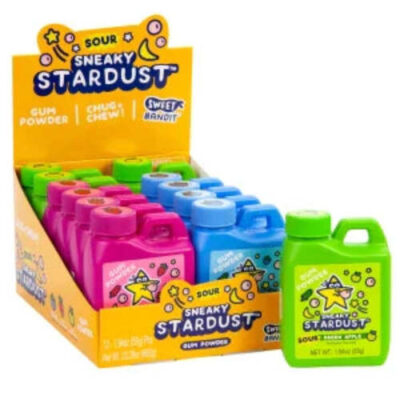 Kidsmania Sour Sneaky Stardust Gum Powder 12ct