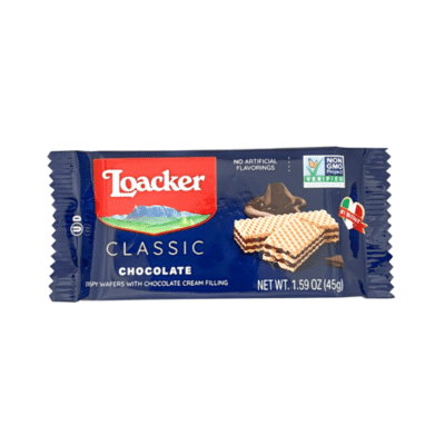 Loacker Classic Chocolate, NON-GMO Crème-filled Wafer Snack