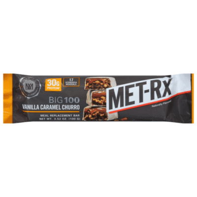 MET-Rx Big 100 Meal Replacement Bar, Vanilla Caramel Churro