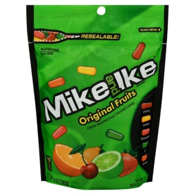 Mike and Ike Gluten-Free Original Fruits Chewy Assorted Fruit Candy