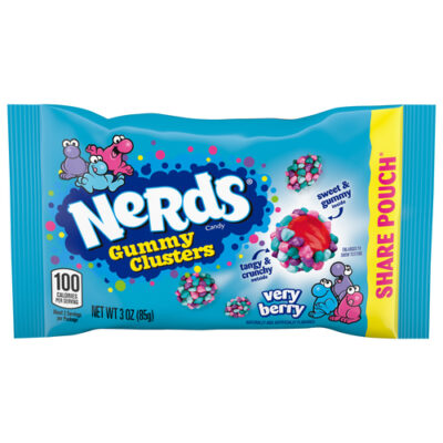 Nerds Candy, Gummy Clusters, Very Berry, Share Pouch – 3 Ounce