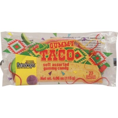 Raindrops Gummy Taco Candy 4.06 Oz