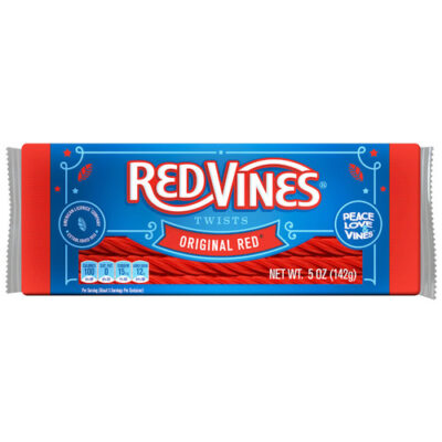 Red Vines Twists, Original Soft & Chewy Licorice Candy, Movie Tray