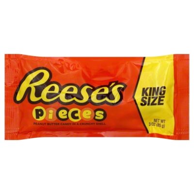 Reese’s Pieces Candy, Peanut Butter, King Size
