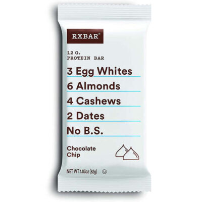 Rxbar Protein – Chocolate Chip – Case Of 12 – 1.83 Oz