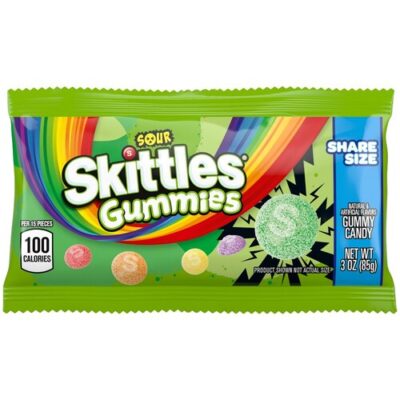 Skittles Sour Gummies Share Size 3 Oz