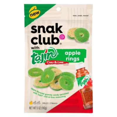Snak Club Apple Rings, Tajin Chili & Lime Seasoned, Mild