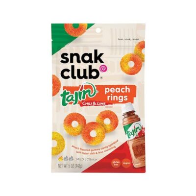Snak Club Peach Rings, Chili & Lime, Mild
