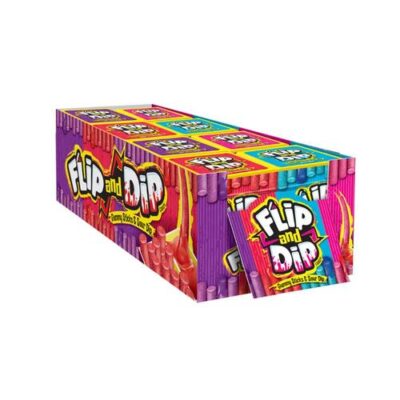 The Foreign Candy Company Flip And Dip Gummy Sticks & Sour 8